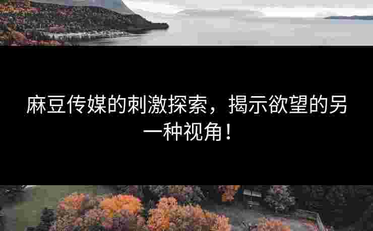 麻豆传媒的刺激探索，揭示欲望的另一种视角！