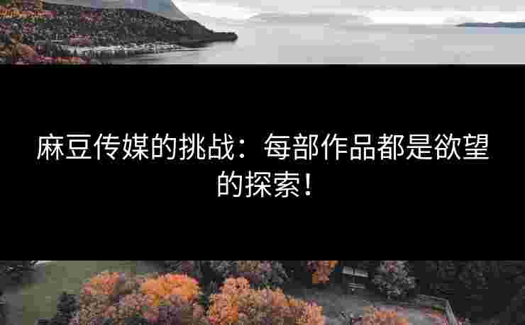 麻豆传媒的挑战：每部作品都是欲望的探索！