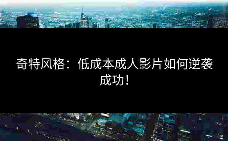 奇特风格：低成本成人影片如何逆袭成功！